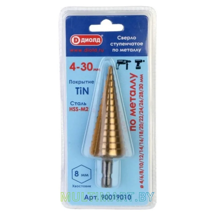 Сверло ДИОЛД 4-30 мм 90019010